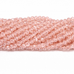 Glass crystals 4x3mm