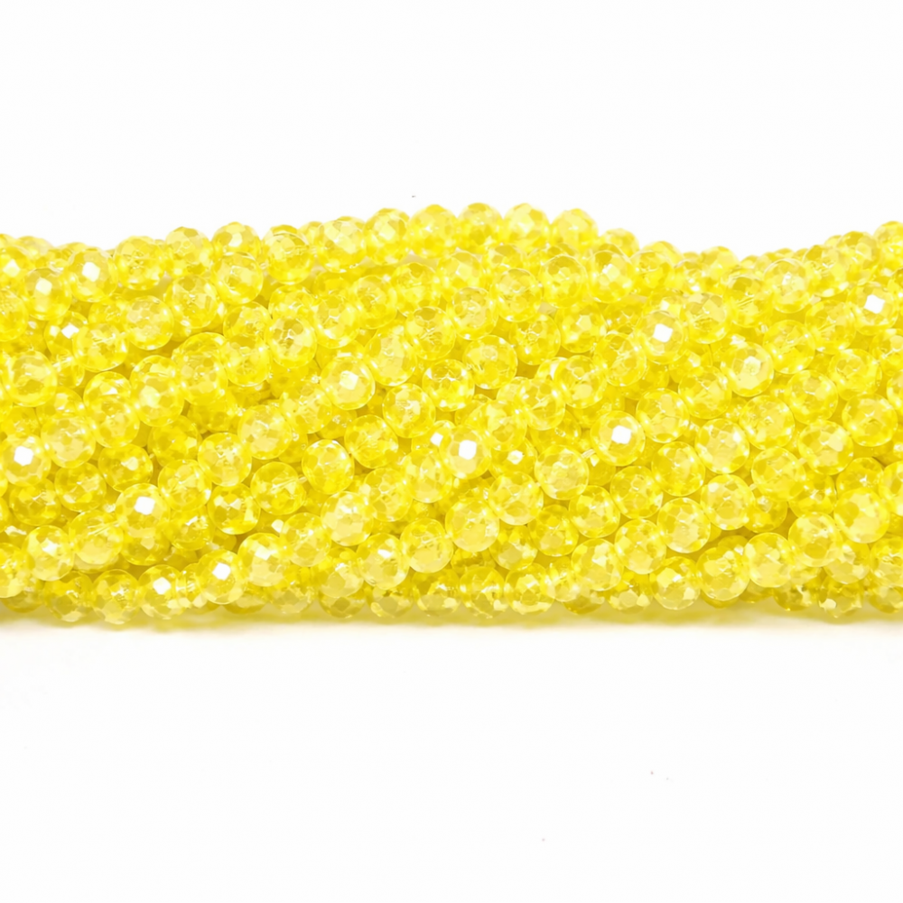 Glass crystals 4x3mm