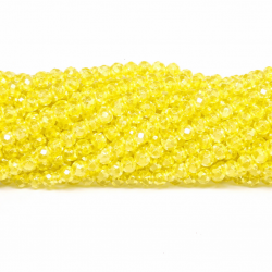 Glass crystals 4x3mm