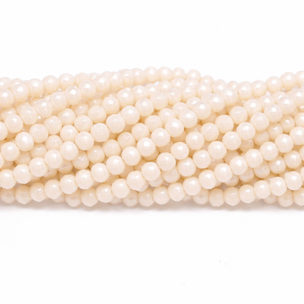 Glass crystals 4x3mm