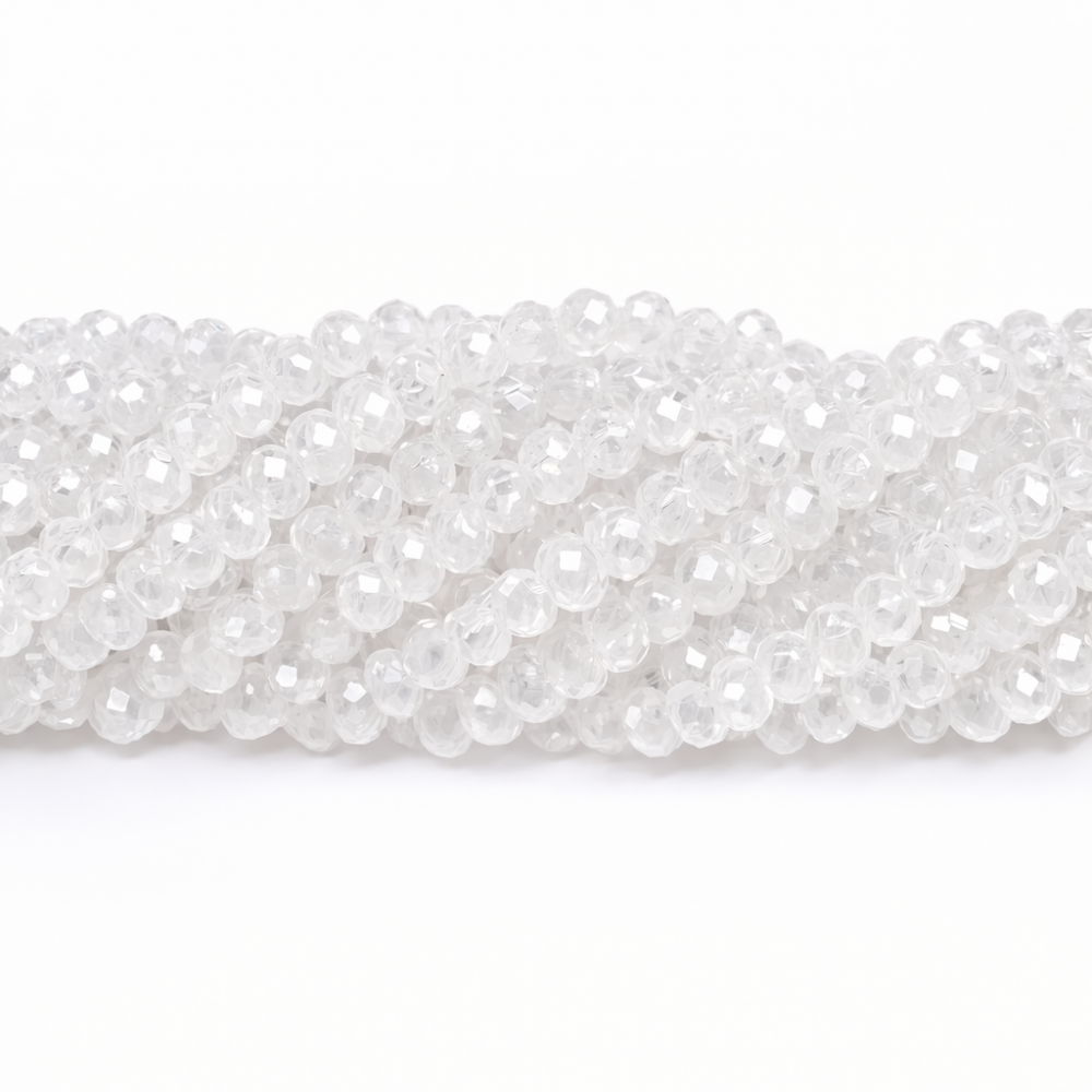 Glass crystals 4x3mm