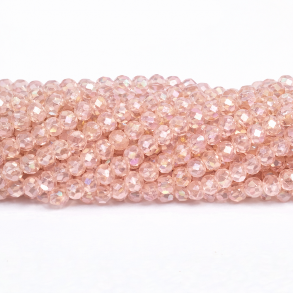 Glass crystals 4x3mm