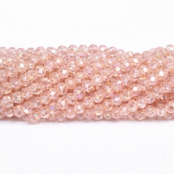 Glass crystals 4x3mm