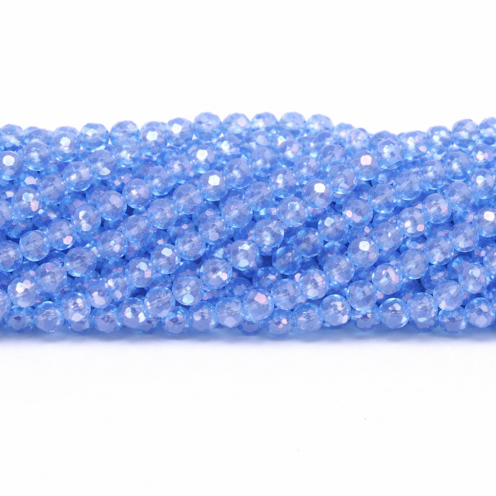 Glass crystals 4x3mm