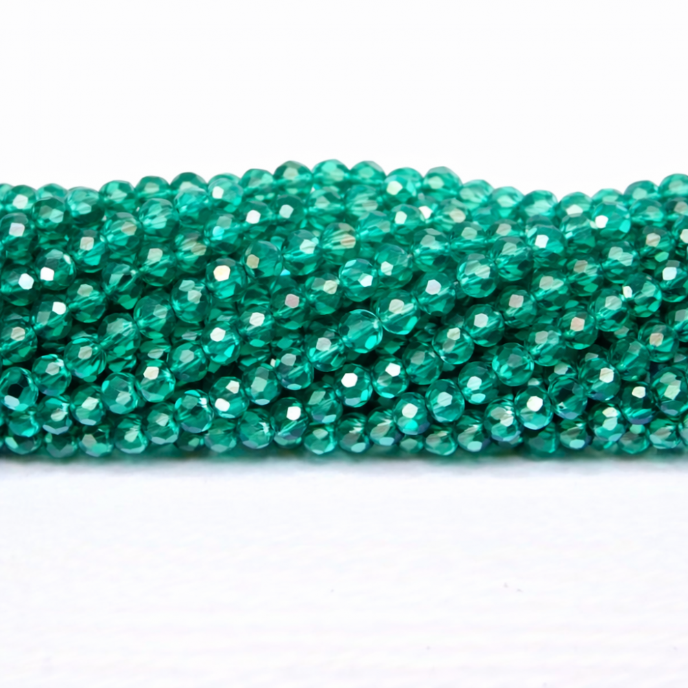 Glass crystals 4x3mm