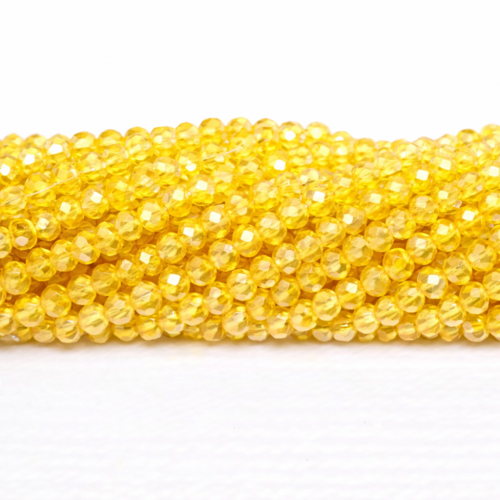 Glass crystals 4x3mm