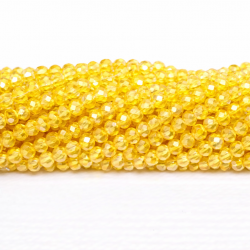 Glass crystals 4x3mm