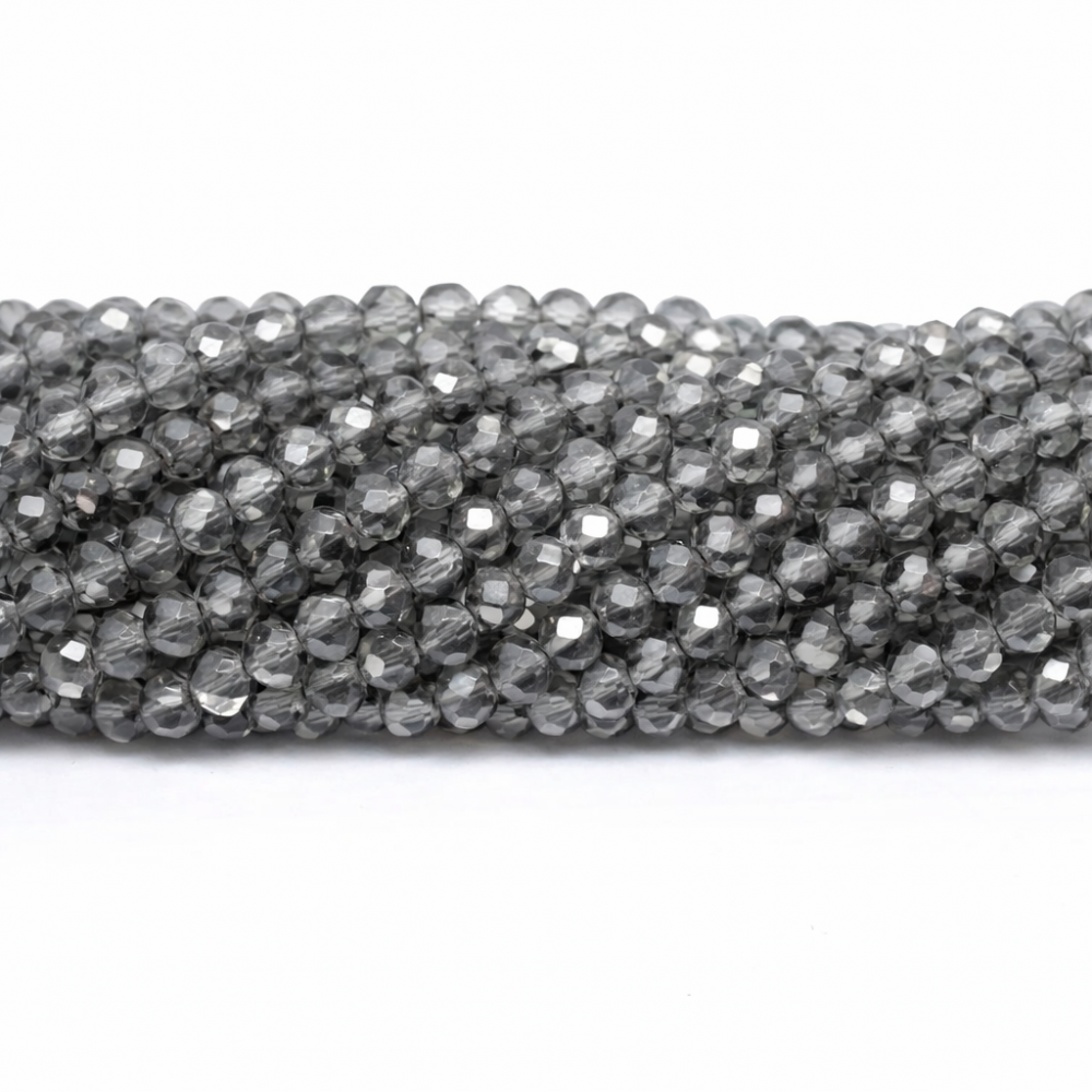 Glass crystals 4x3mm