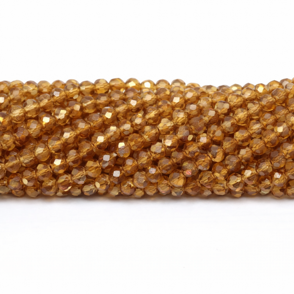 Glass crystals 4x3mm