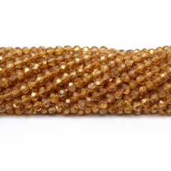 Glass crystals 4x3mm