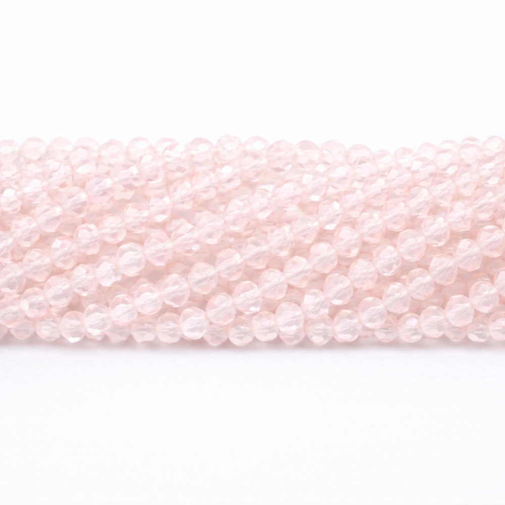 Glass crystals 4x3mm