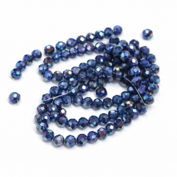 Glass crystals 4x3mm