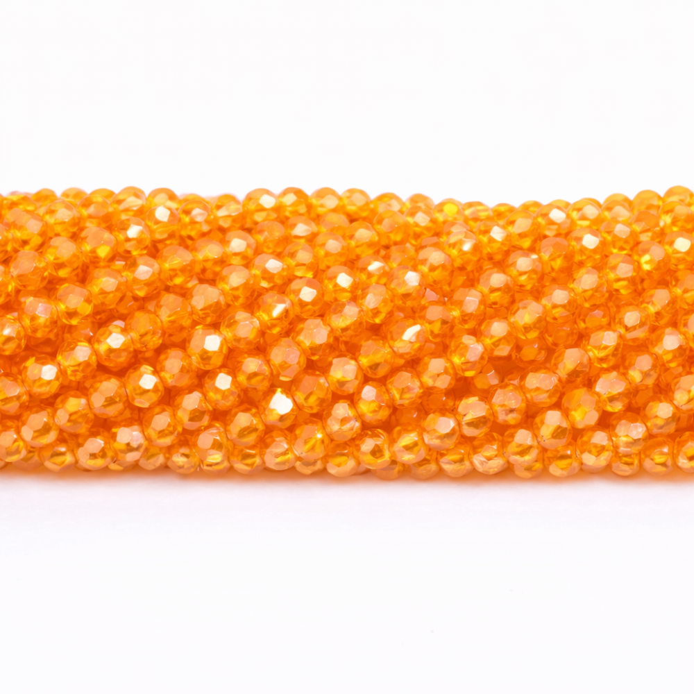 Glass crystals 4x3mm