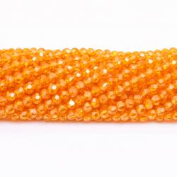 Glass crystals 4x3mm