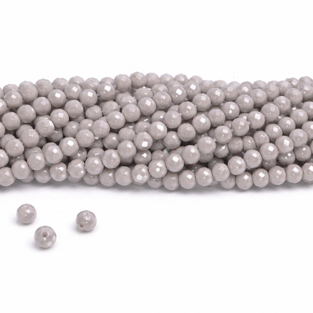 Glass crystals 4x3mm