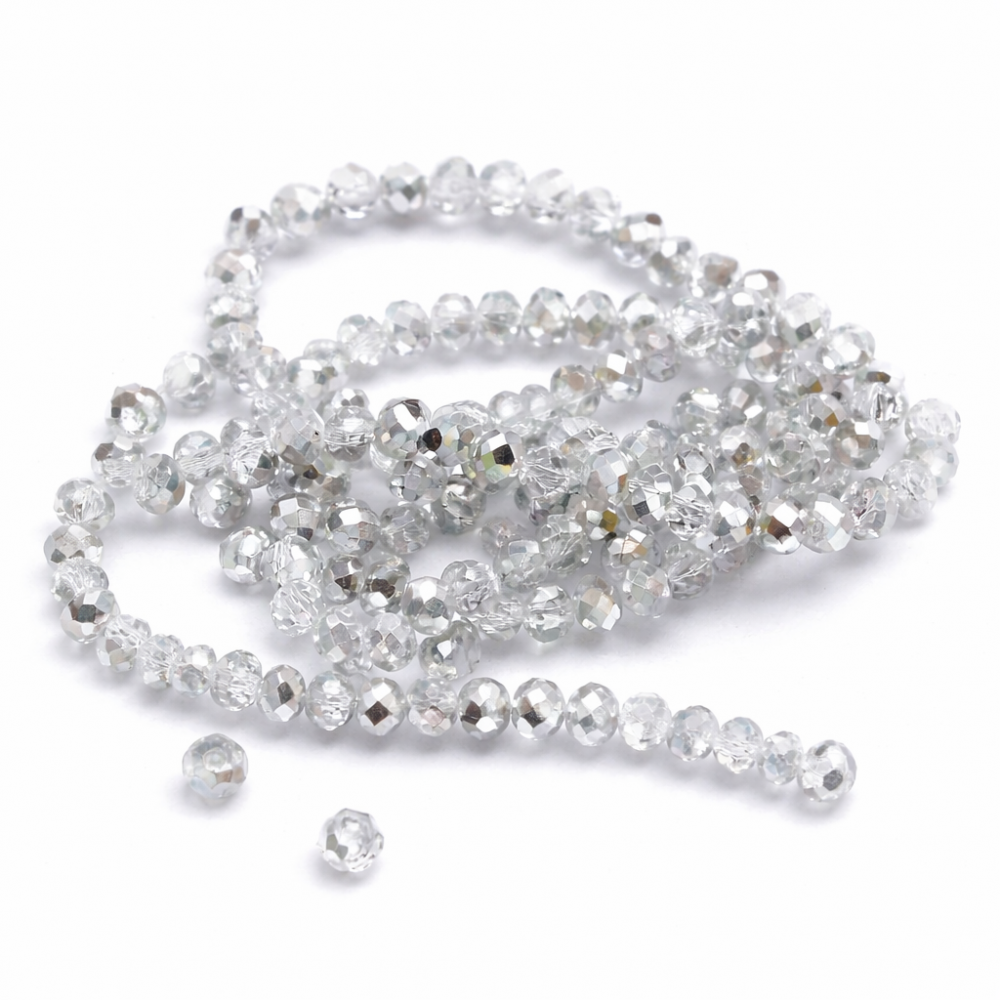 Glass crystals 4x3mm