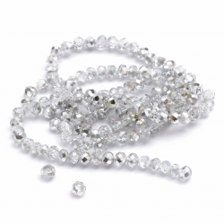 Glass crystals 4x3mm