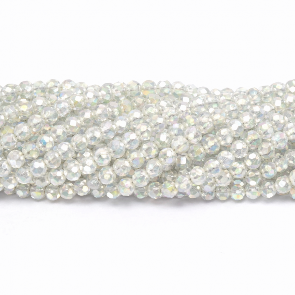 Glass crystals 4x3mm