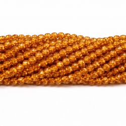 Glass crystals 4x3mm