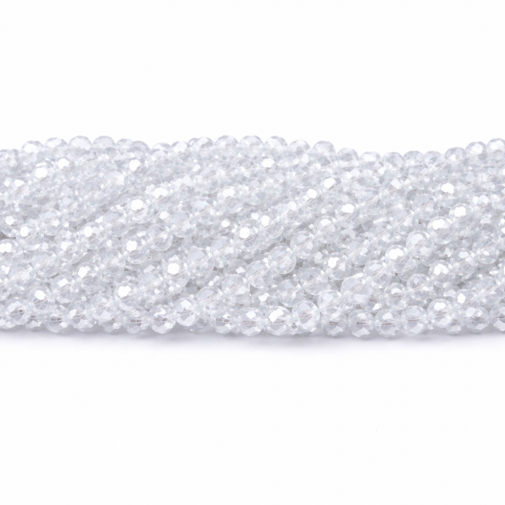 Glass crystals 4x3mm