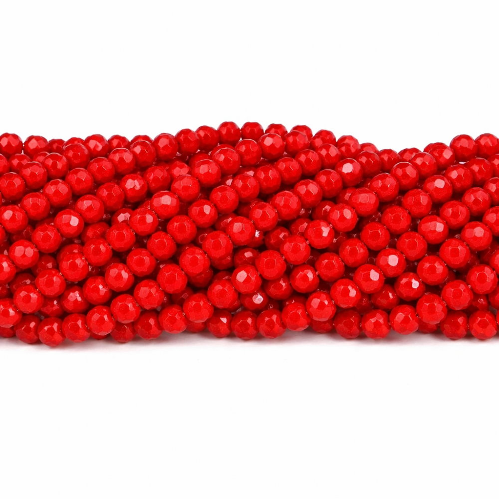 Glass crystals 4x3mm