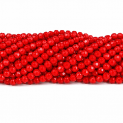 Glass crystals 4x3mm