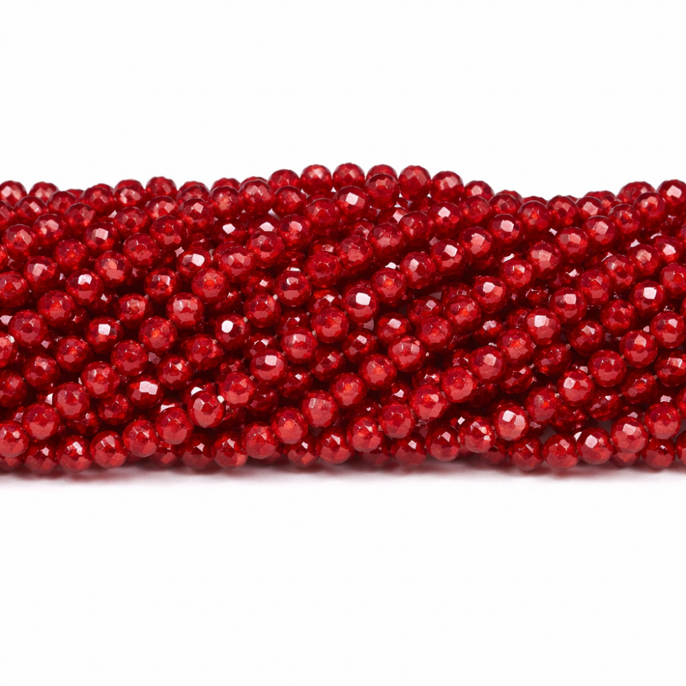 Glass crystals 4x3mm