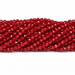 Glass crystals 4x3mm