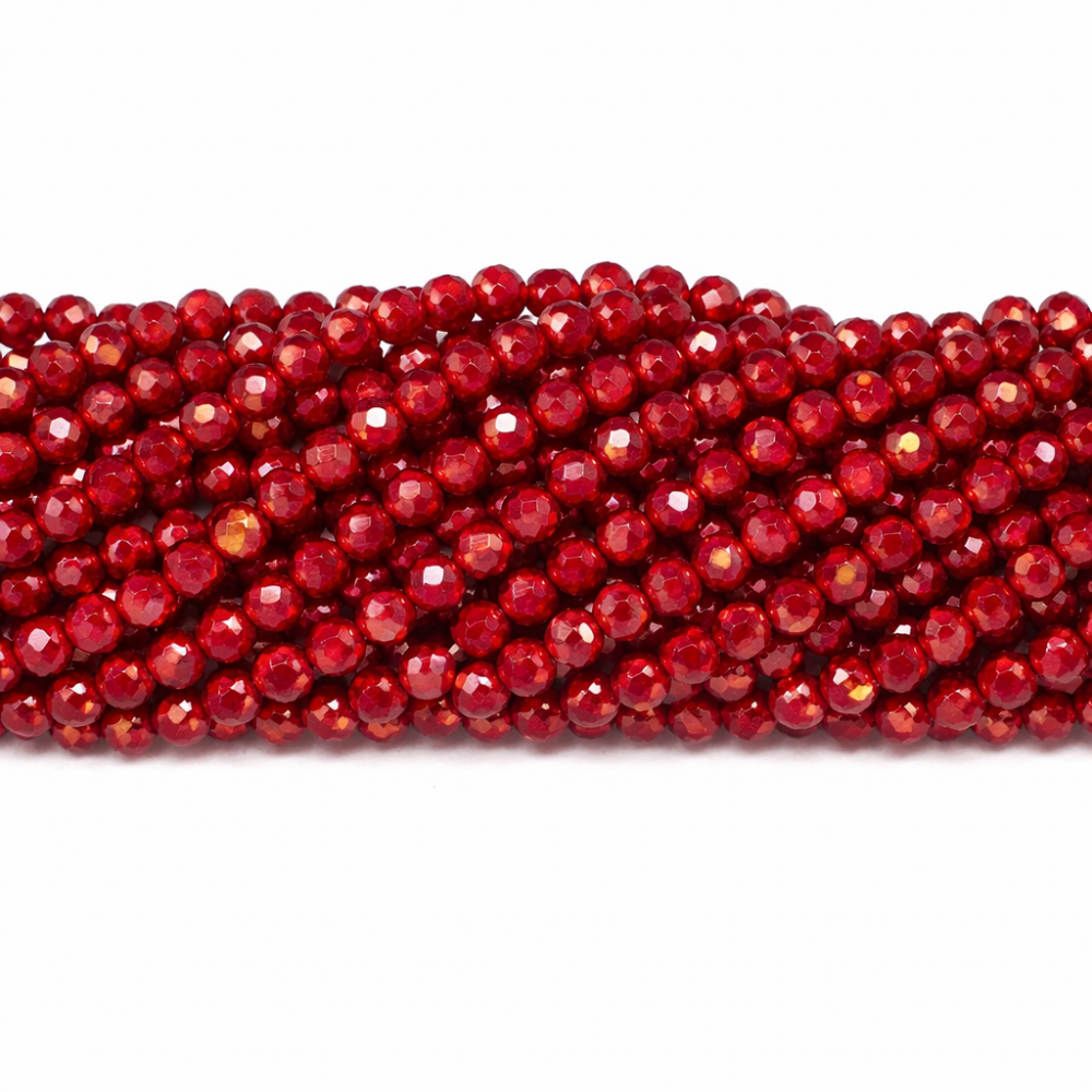 Glass crystals 4x3mm