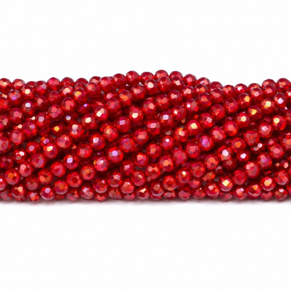 Glass crystals 4x3mm