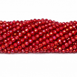 Glass crystals 4x3mm