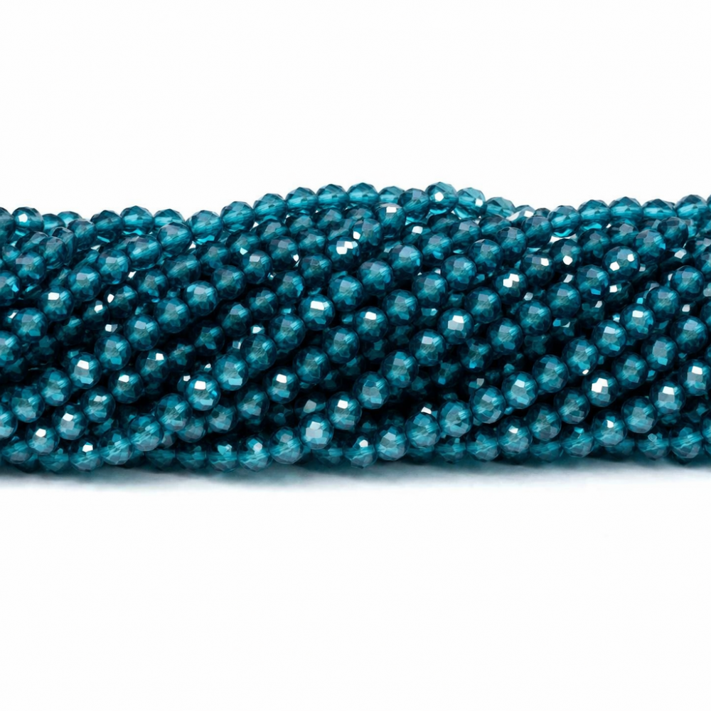 Glass crystals 4x3mm