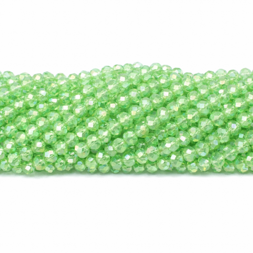 Glass crystals 4x3mm