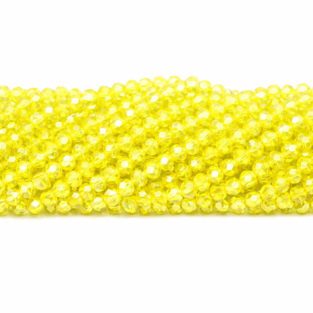 Glass crystals 4x3mm