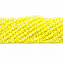 Glass crystals 4x3mm