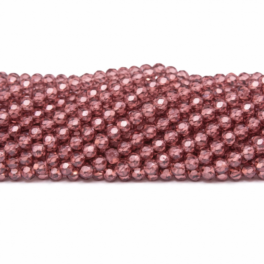 Glass crystals 4x3mm