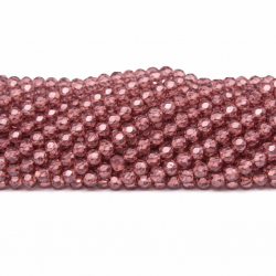 Glass crystals 4x3mm