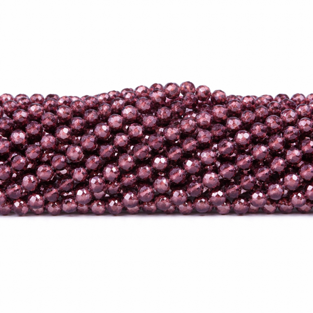 Glass crystals 4x3mm