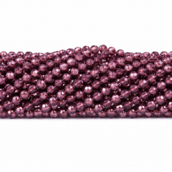 Glass crystals 4x3mm