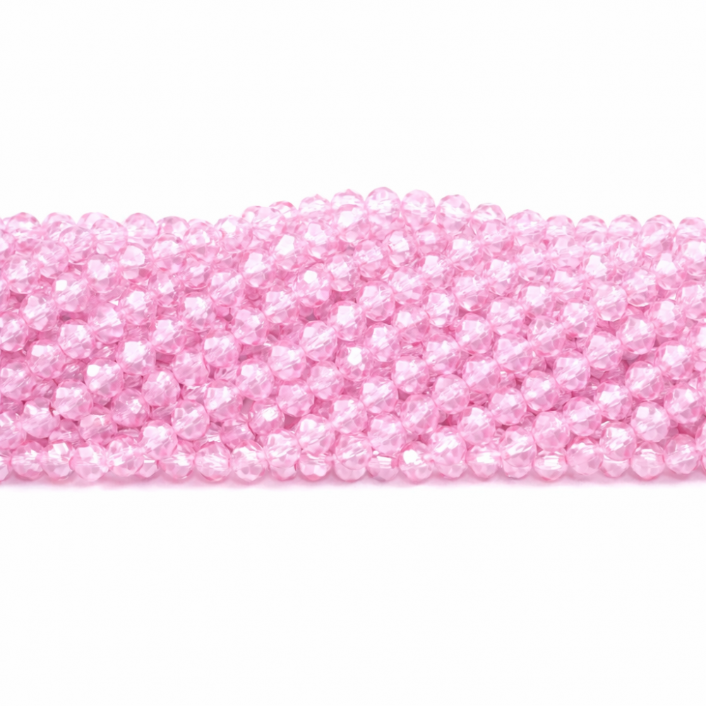 Glass crystals 4x3mm