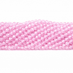 Glass crystals 4x3mm