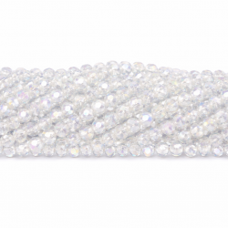 Glass crystals 4x3mm