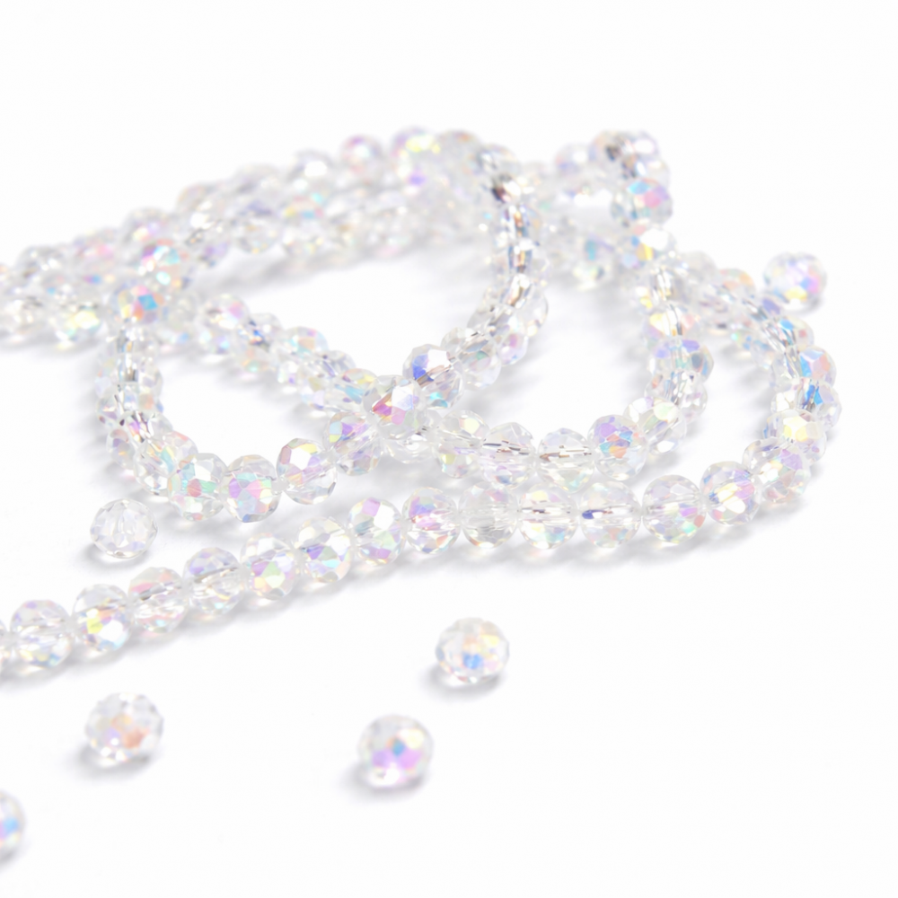 Glass crystals 4x3mm