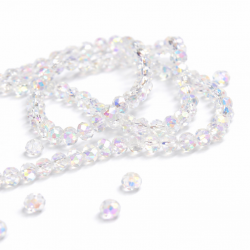 Glass crystals 4x3mm