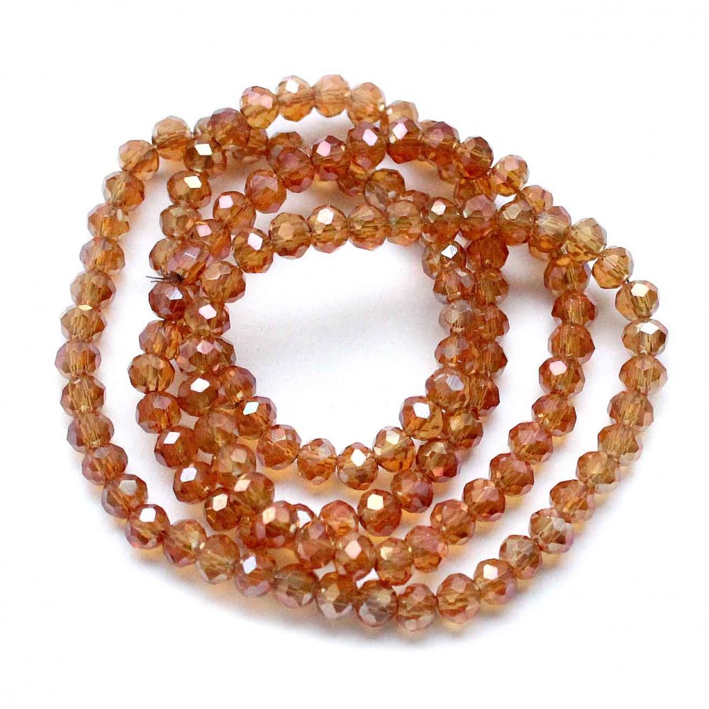 Glass crystals 4x3,5mm (004078RL)