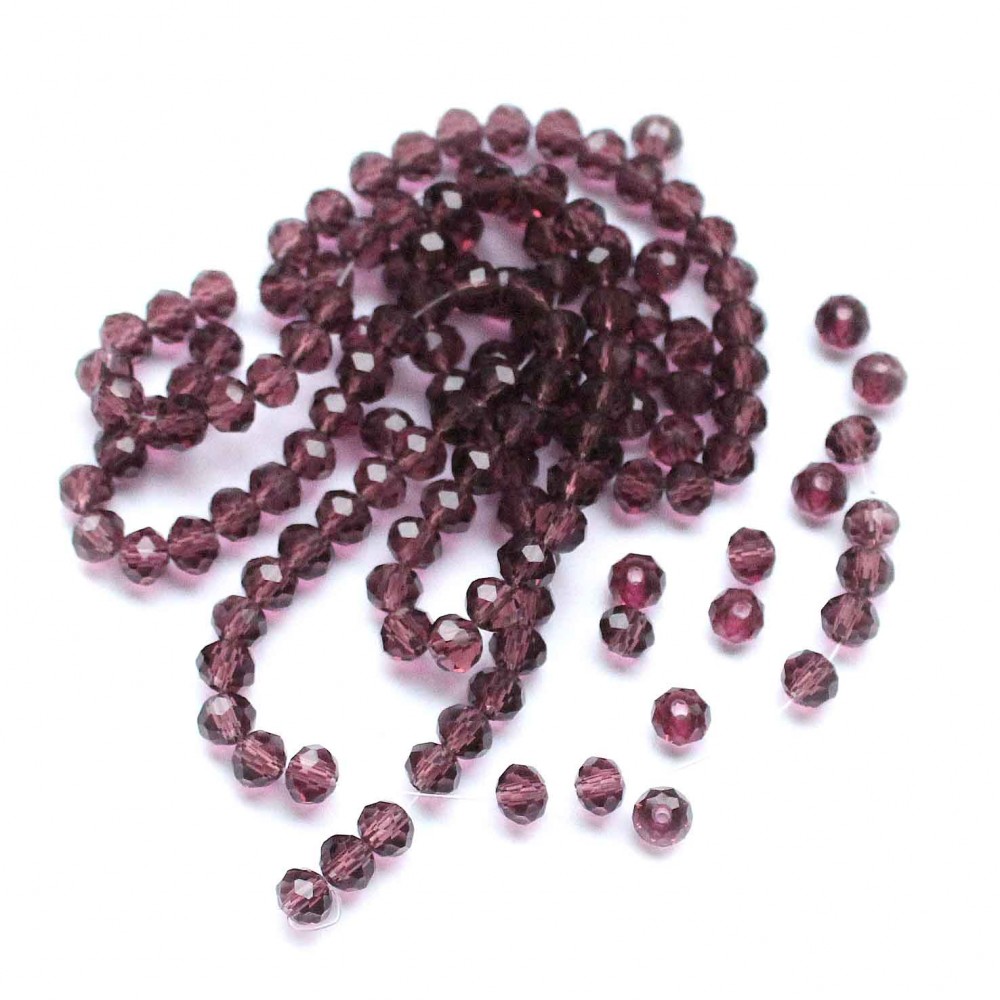 Glass crystals 4x3mm