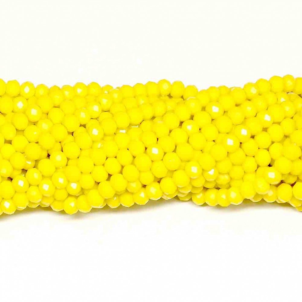 Glass crystals 4x3mm