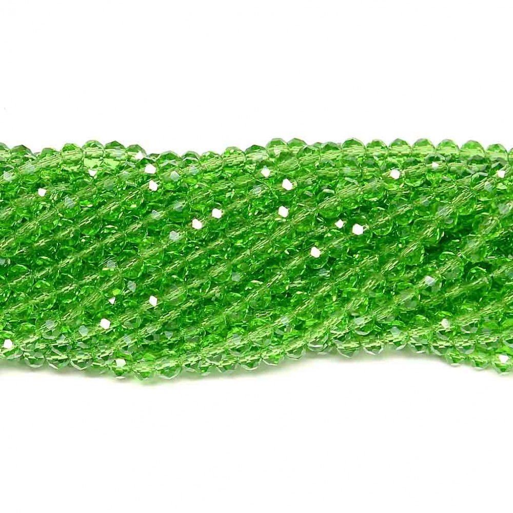 Glass crystals 4x3mm