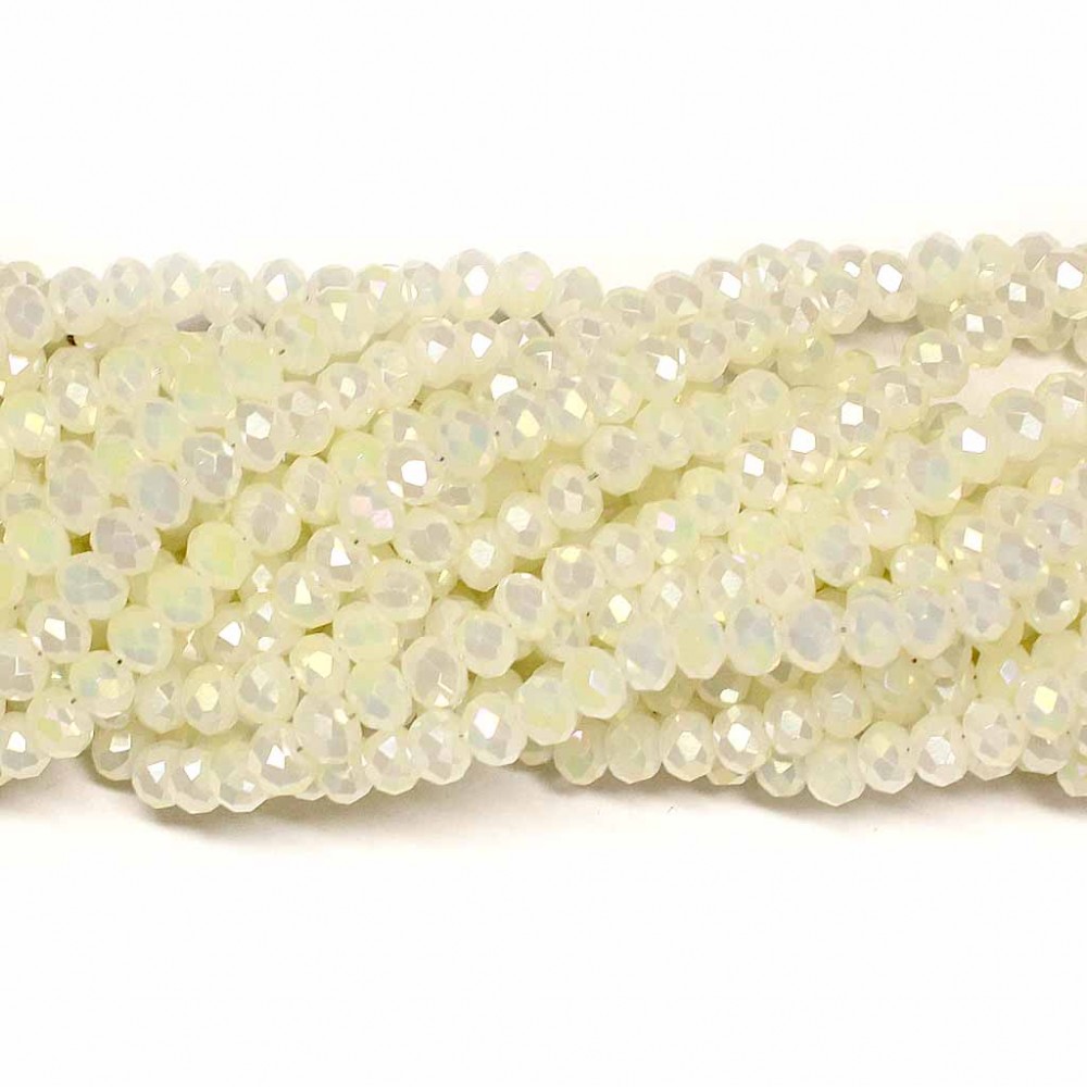 Glass crystals 4x3mm