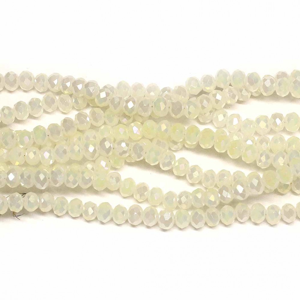 Glass crystals 4x3mm